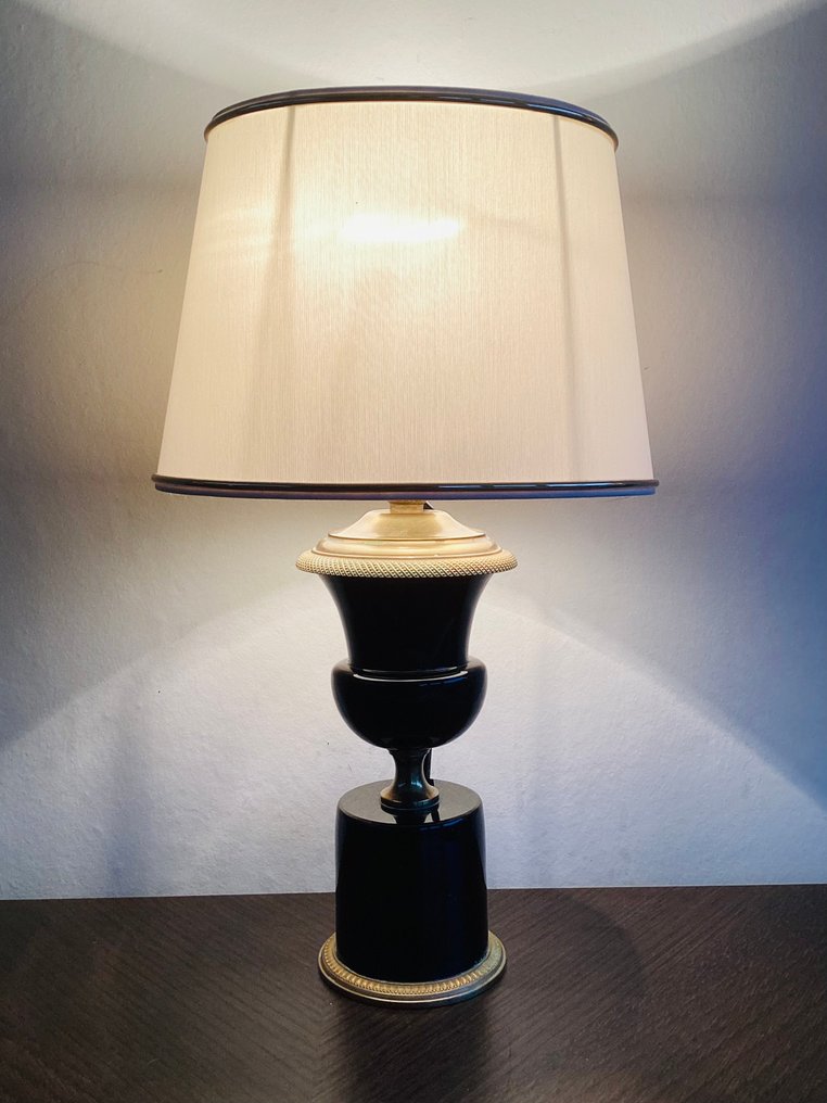 台灯 - 卓越的黑紫色玻璃灯 - 玻璃, 黄铜 #3.2