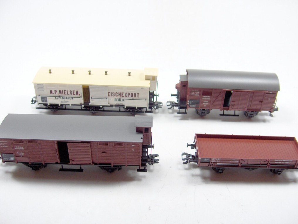 Märklin H0 - 46062 48750 46160 46150 - Model wagonu towarowego (4) - 4 wagony towarowe - DRG #1.0