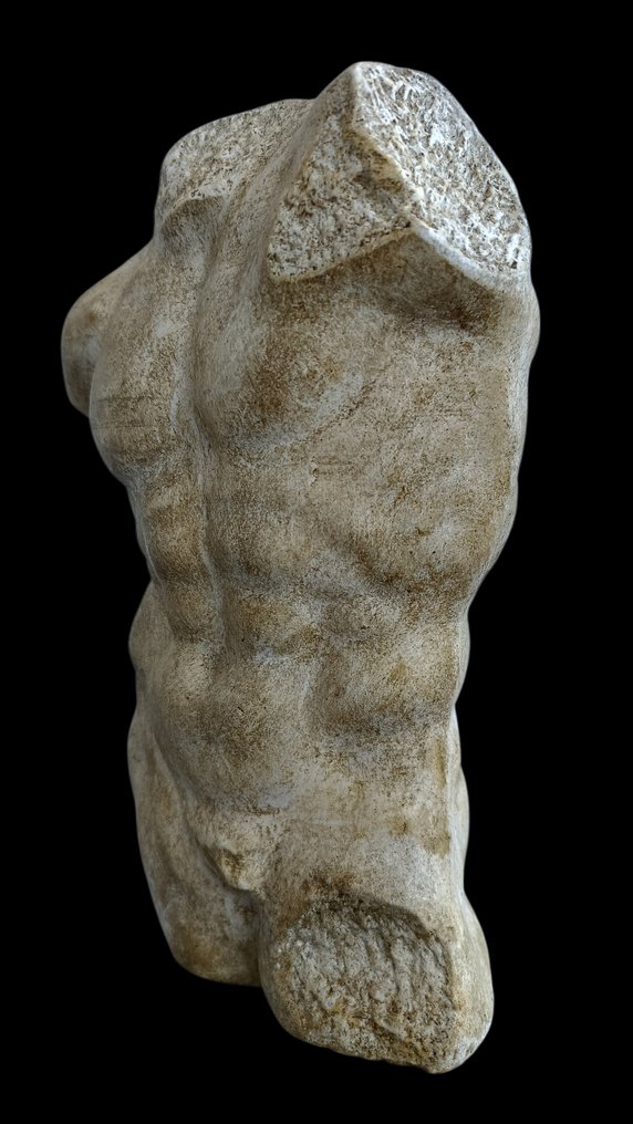 Escultura, Torso Eracle - 33 cm - pó de mármore #2.1