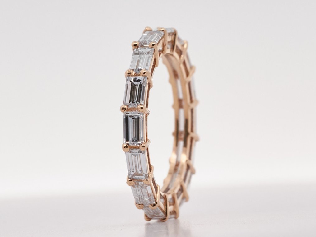 Nincs minimálár - Gyűrű - 14 kt. Sárga arany -  2.72ct. tw. Gyémánt (Laboratóriumban előállított) #3.2