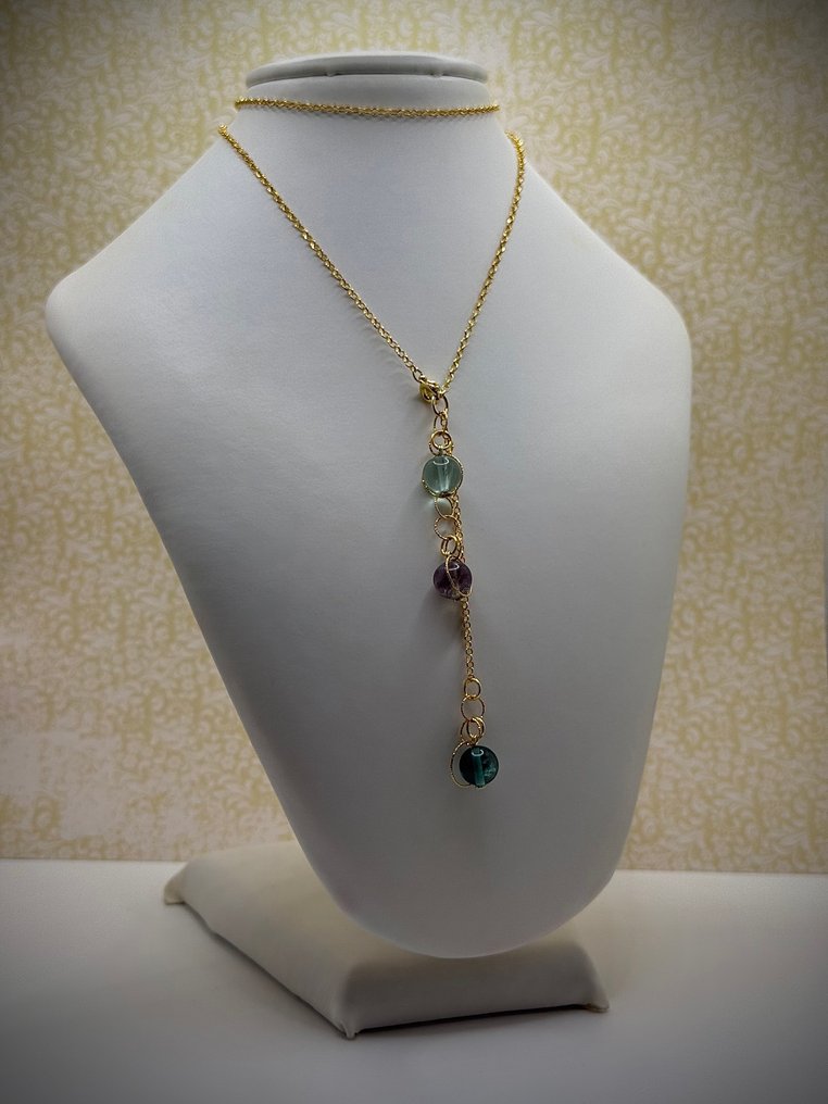Gioielli d’Autore - Fluorite - Argento 925 - Certifikat for ægthed - Parure - Eksklusiv arbejdskraft #4.3