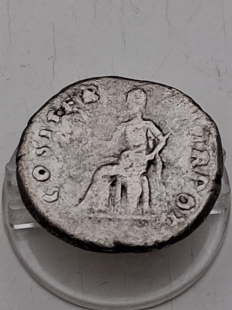 罗马帝国. 维斯帕西安 （公元 69-79）. Denarius Rome - Pax seated  (没有保留价) #2.1
