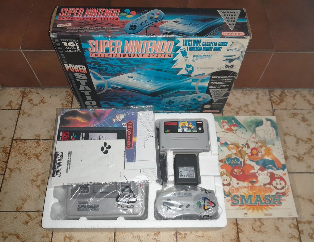 Nintendo - Snes - Super Nintendo Console Set Original Complete with Games - Console per videogiochi + giochi - Nella scatola originale #1.0