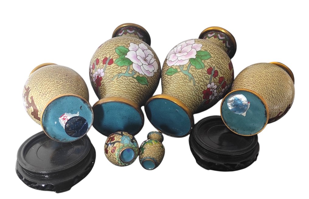 Collection d'articles de marque - 6 objets du monde du cloisonné #2.1