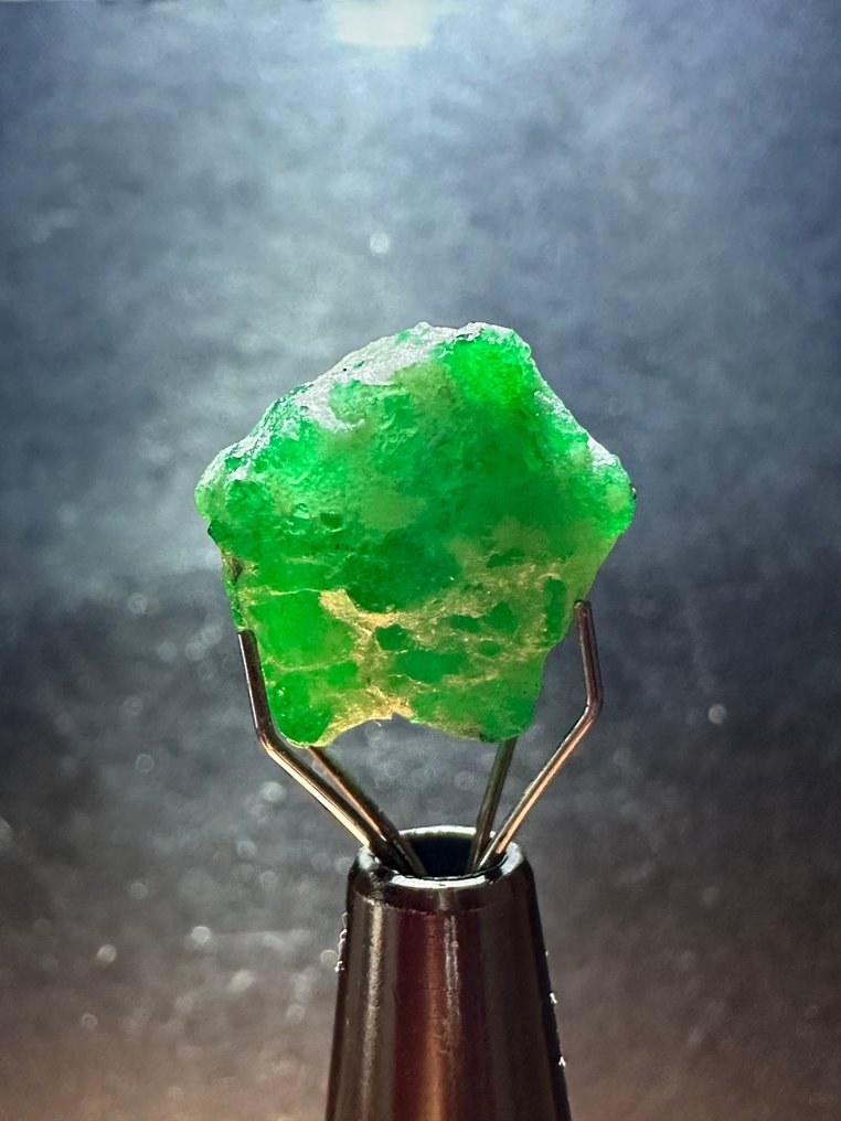 祖母绿 未切割的9.15克拉顶级绿色巨型祖母绿水晶。百分之百特别之作！ - 高度: 12 mm - 宽度: 11 mm- 1.83 g #1.0