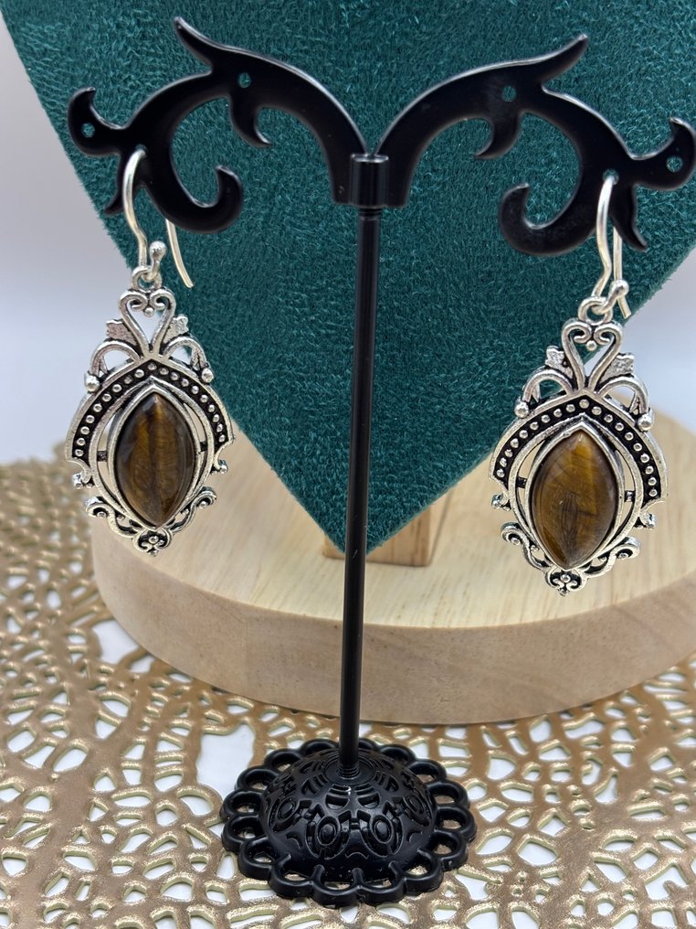 镀银项链和925银印记耳环 - 兩件珠寶套裝 #1.0