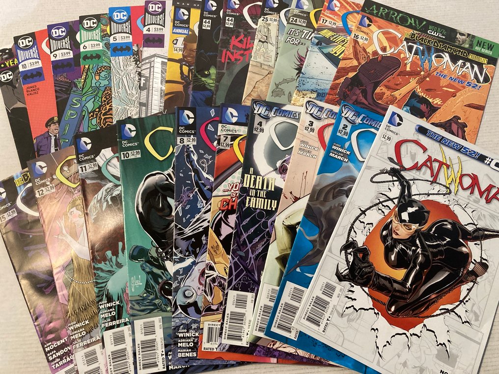 Catwoman (2011 Series) 17 comics in range  # 0 to 44 + Annual + (2018) 6 comics in range # 4 to 15 - No Reserve Price! - 23 Comic collection - First edition - 2011/2019 #1.0