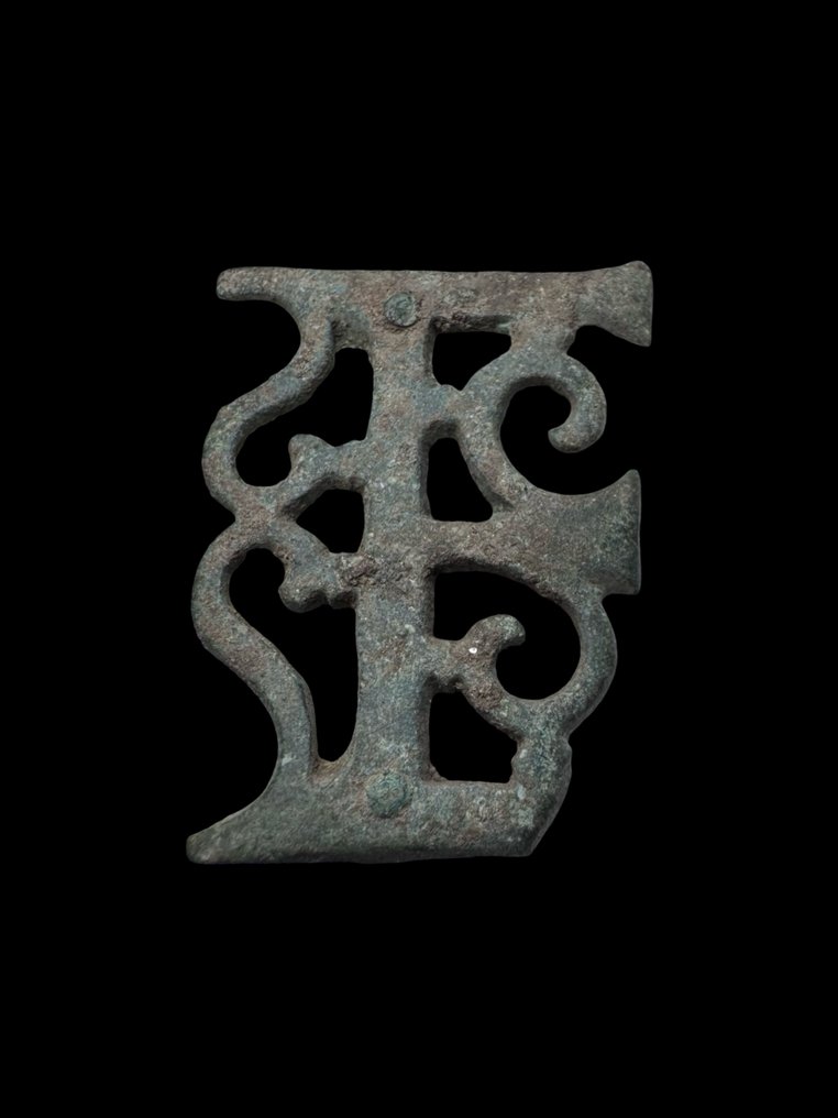 古羅馬 青銅色 腰带装饰品 - 32 mm (沒有保留價) #1.0