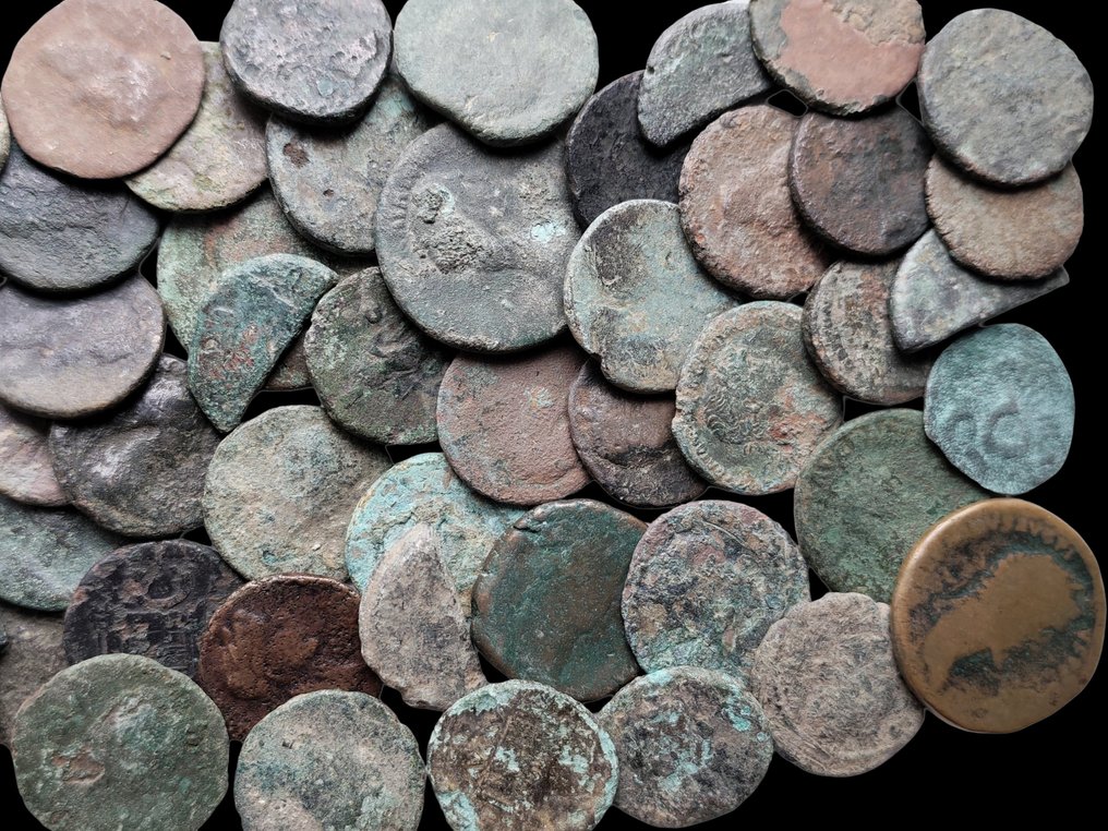 Ρωμαϊκή Αυτοκρατορία Lot of 50 Asses & Dupondii (1st-2nd century AD) (χωρίς τιμή ασφαλείας) #2.1