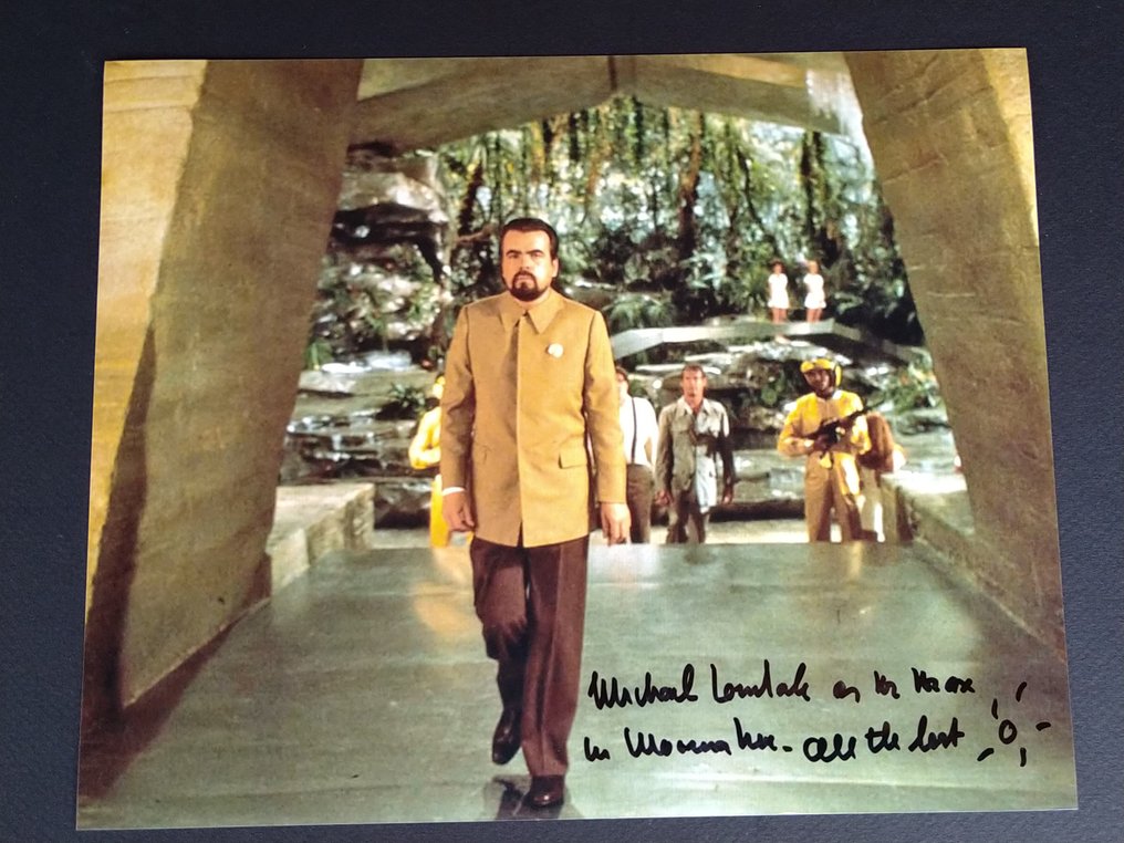 James Bond 007: Moonraker - Michael Lonsdale (+) "Hugo Drax" - Autograph, Photo with COA #1.0
