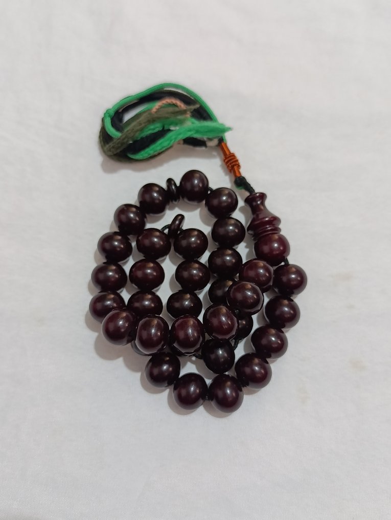  Chapelet - Ambre - 1970-1980 - Chapelet rare  #3.2