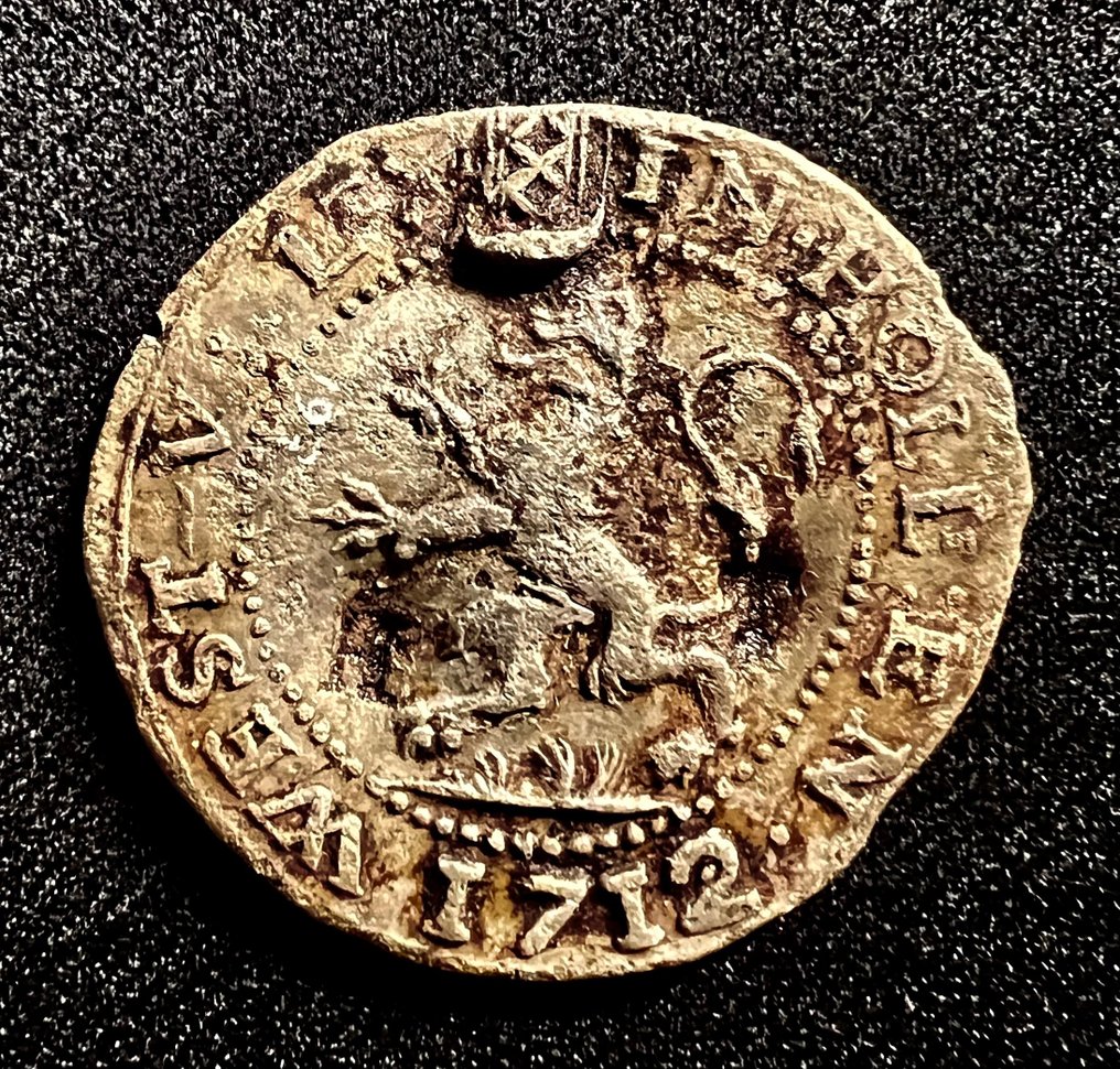 Netherlands. 1712  Gaaf bakenlood #1.0