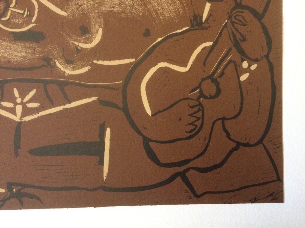 Pablo Picasso (1881-1973) - 2 linoleografie picador e tre donne #3.2