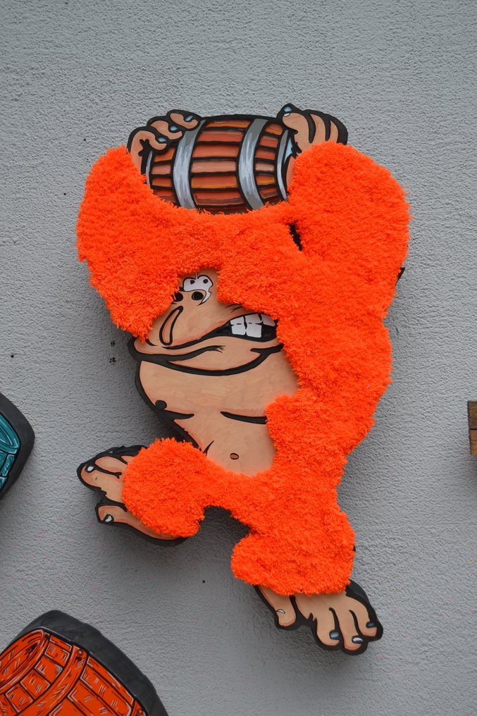 Patrycja Mroczkowska - Retro games Shaggy Donkey Kong triptych3D Pop Art XL #3.2