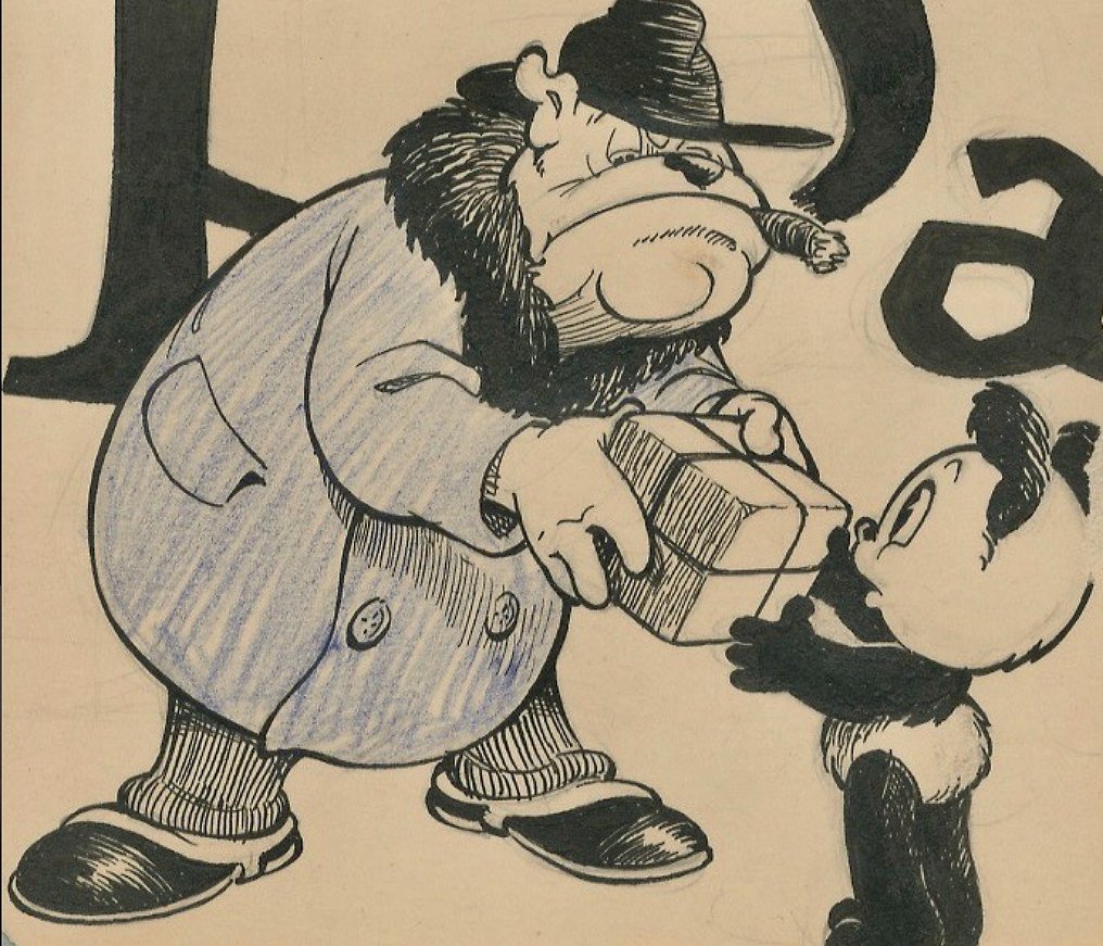 Marten Toonder (Studio's) - 1 eredeti rajz - Panda (jaren 1940) #1.0