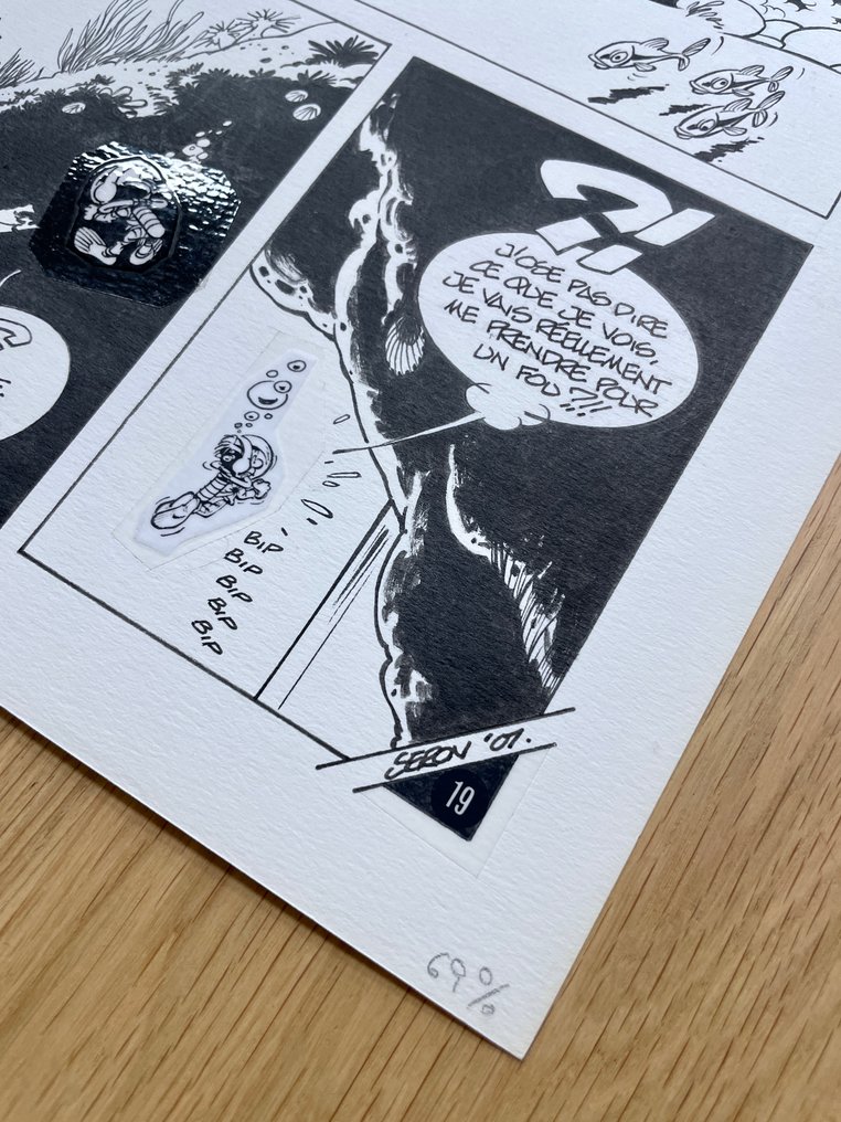 Seron, Pierre - 1 Original page - les Petits Hommes - les Fourmicrabes - 2001 #1.0