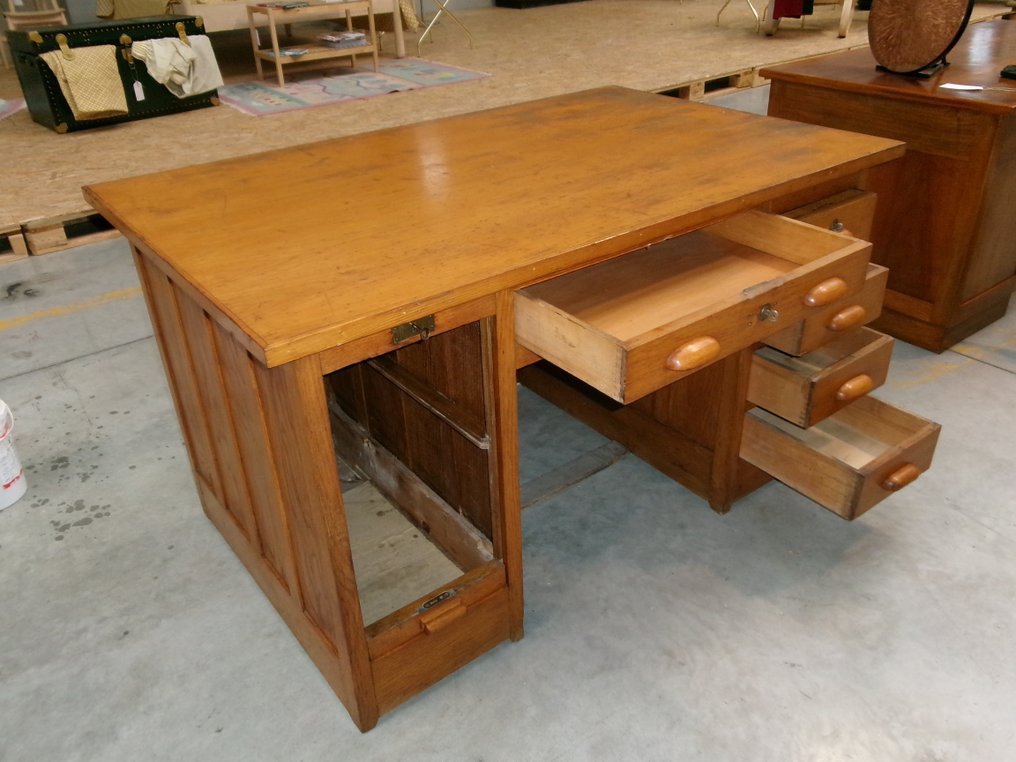 SMI - Società Metallurgica Italiana - Reparto Falegnameria - Sekretærbord - Tre #3.2