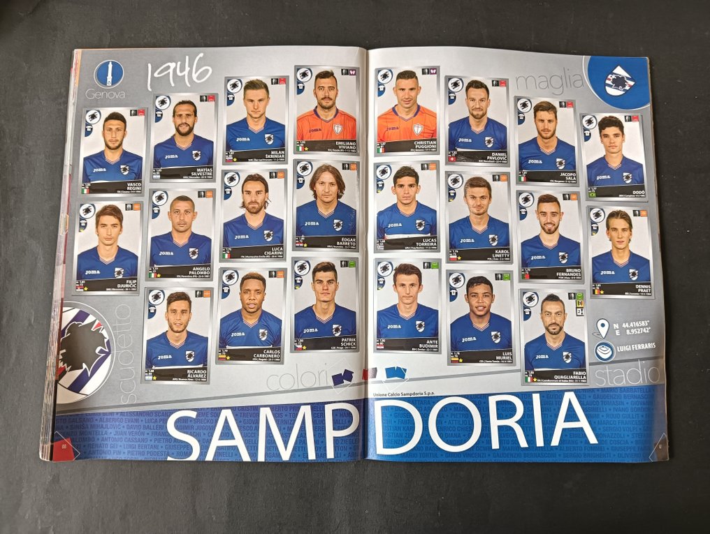 Panini Calciatori 2016/17 completo con aggiornamenti - 1 Ολοκληρωμένο άλμπουμ - Excellent (EX) #1.0