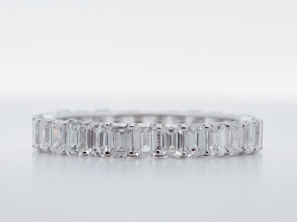 χωρίς τιμή ασφαλείας - Δαχτυλίδι - 14 καράτια Λευκός χρυσός -  2.63ct. tw. Διαμάντι (Εργαστηριακής καλλιέργειας) #2.1