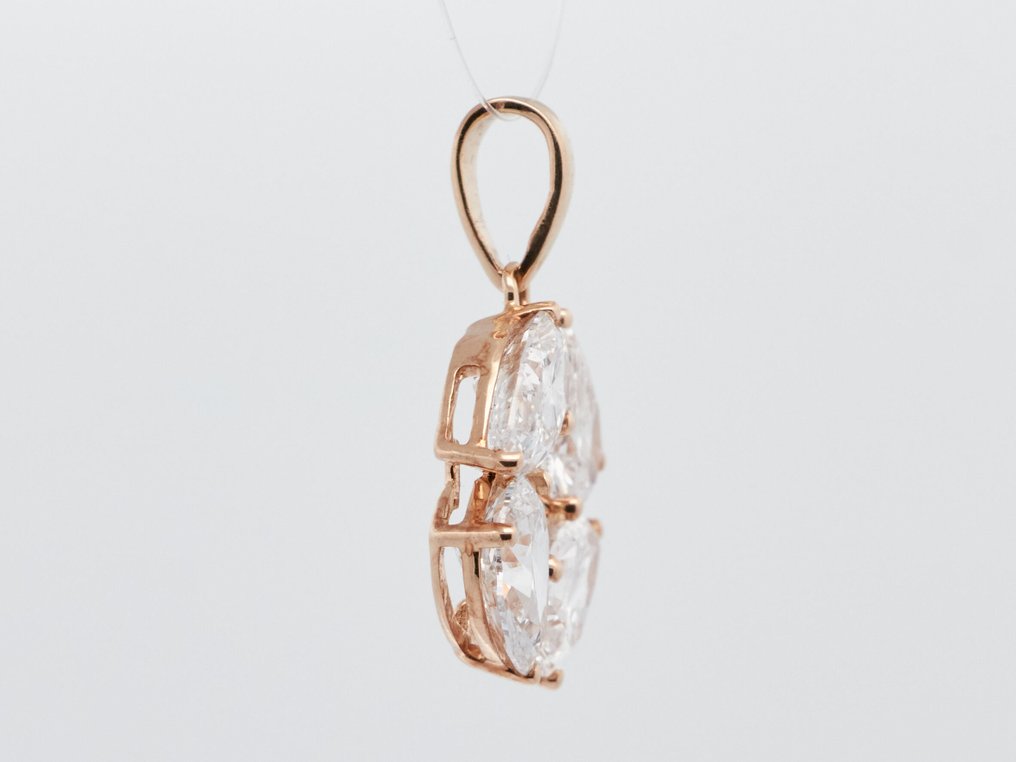 Ei pohjahintaa - Riipus - 14 kt. Keltakulta - 2.94ct. tw. Timantti (Laboratoriossa kasvatettu) #2.1