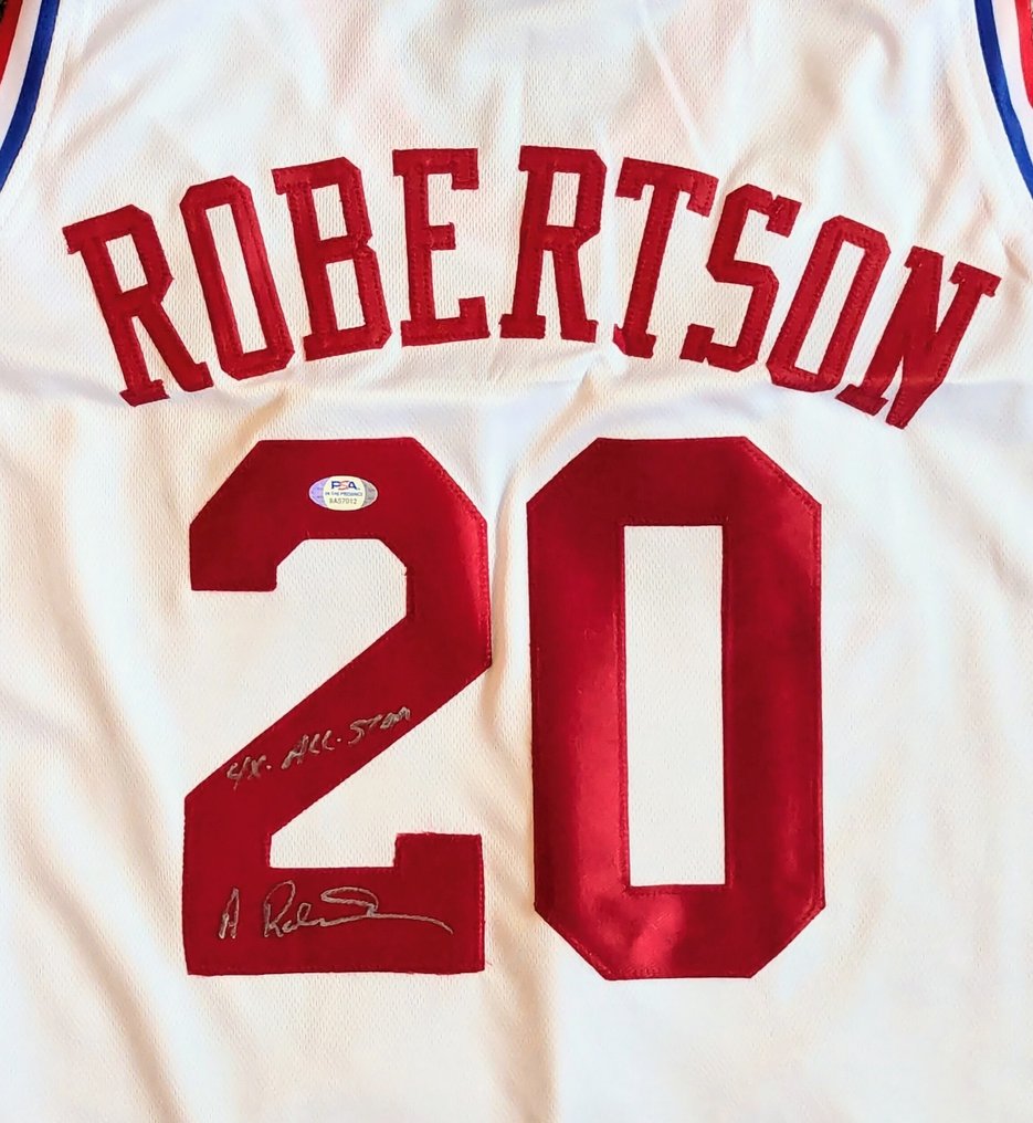 NBA - Alvin Robertson - Υπογεγραμμένη προσαρμοσμένη μπασκετική φανέλα + χαρακτικό «4x All-Star» - Αυθεντογράφηση  #2.1