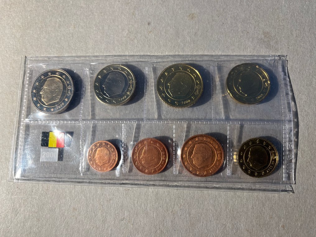 Βέλγιο. Series 1 Cent - 2 Euro 1999/2001 (3 series)  (χωρίς τιμή ασφαλείας) #3.2