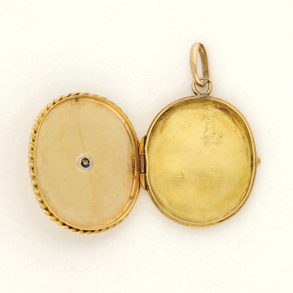 Pendentif - 18 carats Or jaune Diamant (Naturelle)  #2.1