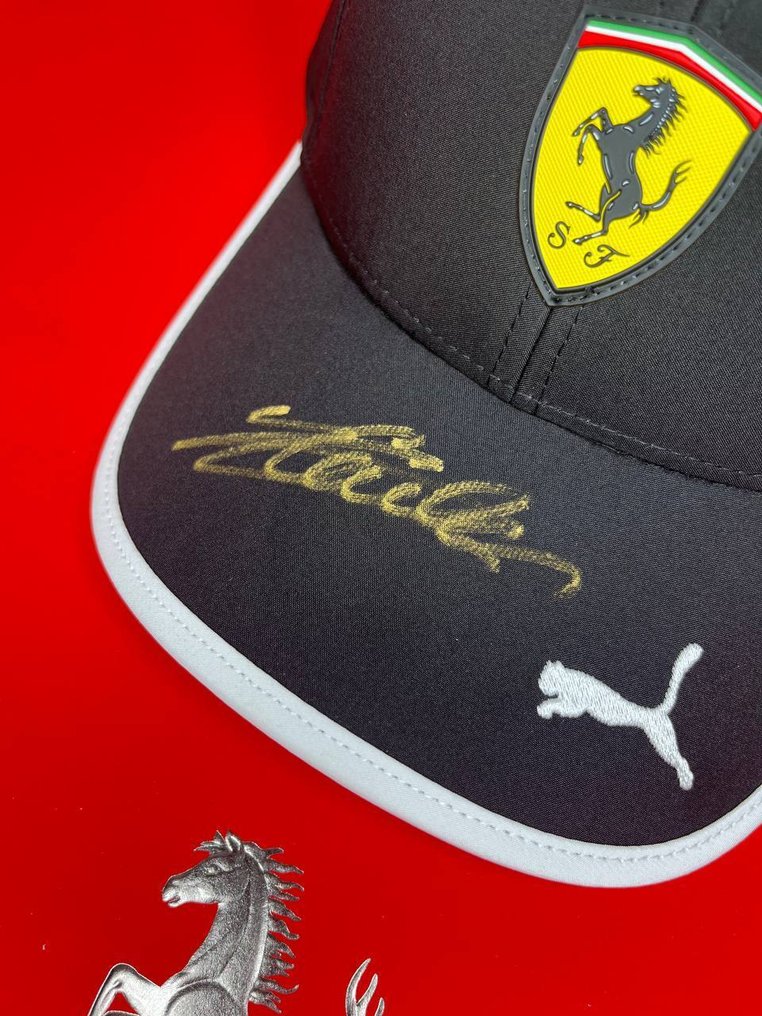 法拉利 - 官方 SF 帽子 - Charles Leclerc Autographed - 运动帽 #2.1