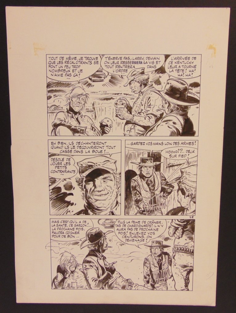 Hermann, Huppen - 1 Original page - Red Dust - Weet je nog Kentucky - 1969 #1.0