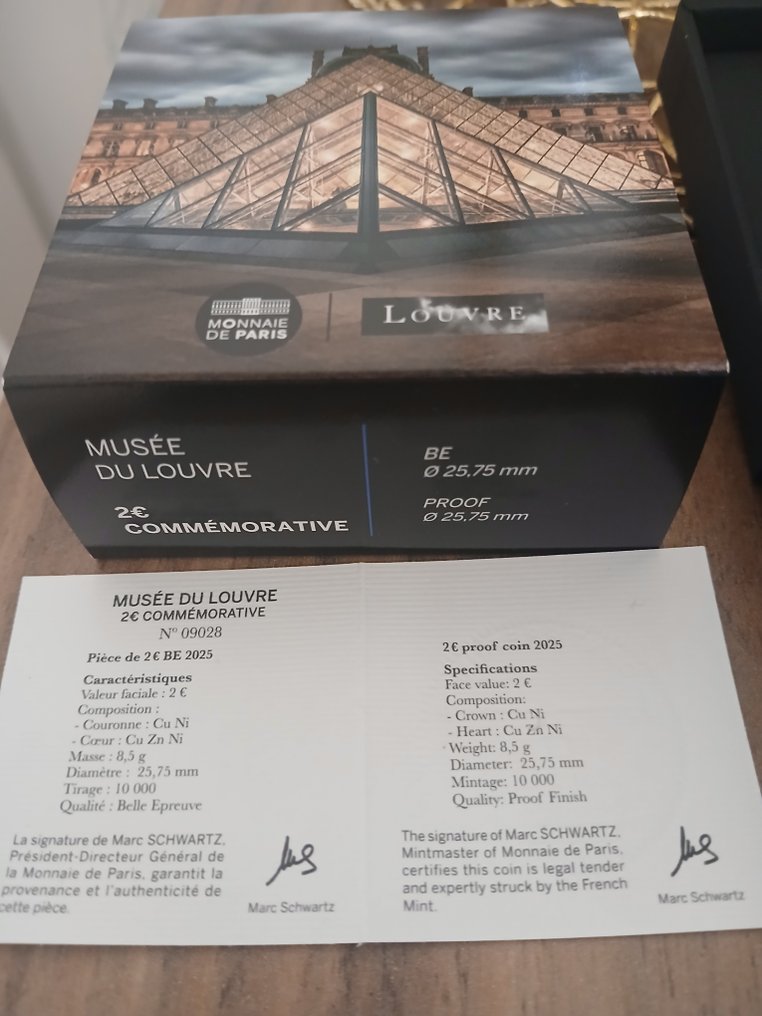 Γαλλία. 2 Euro 2025 "Musée du Louvre" Proof  (χωρίς τιμή ασφαλείας) #2.1
