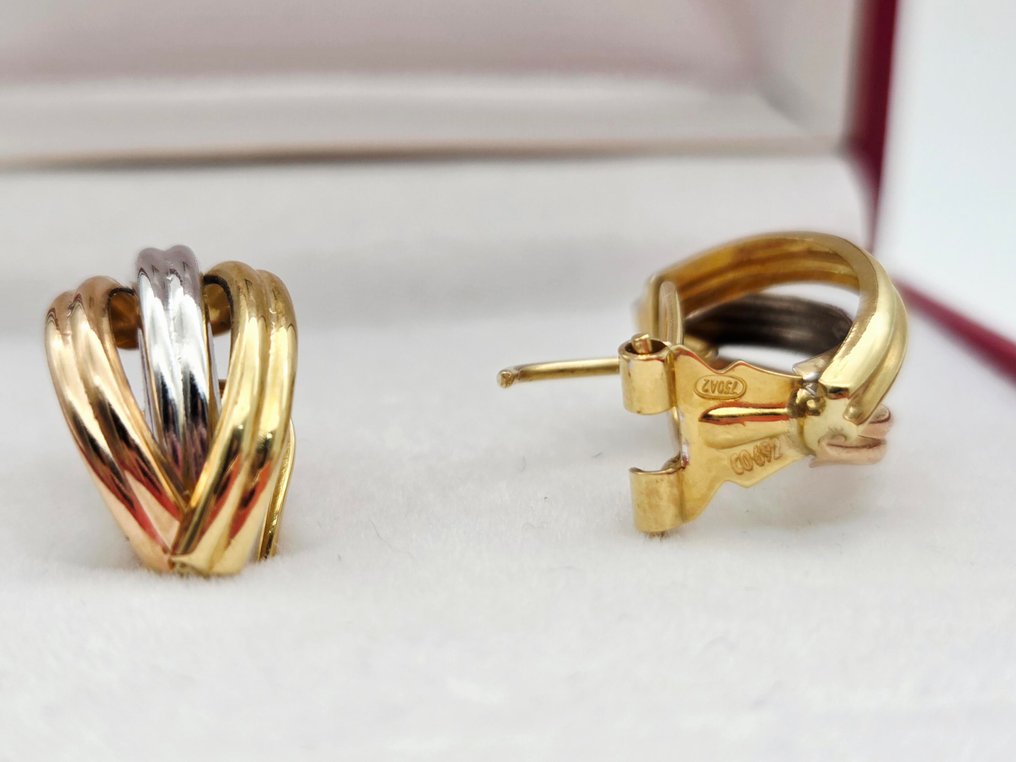 耳环 - 18K包金 黄金, 玫瑰金, 白金 #3.2