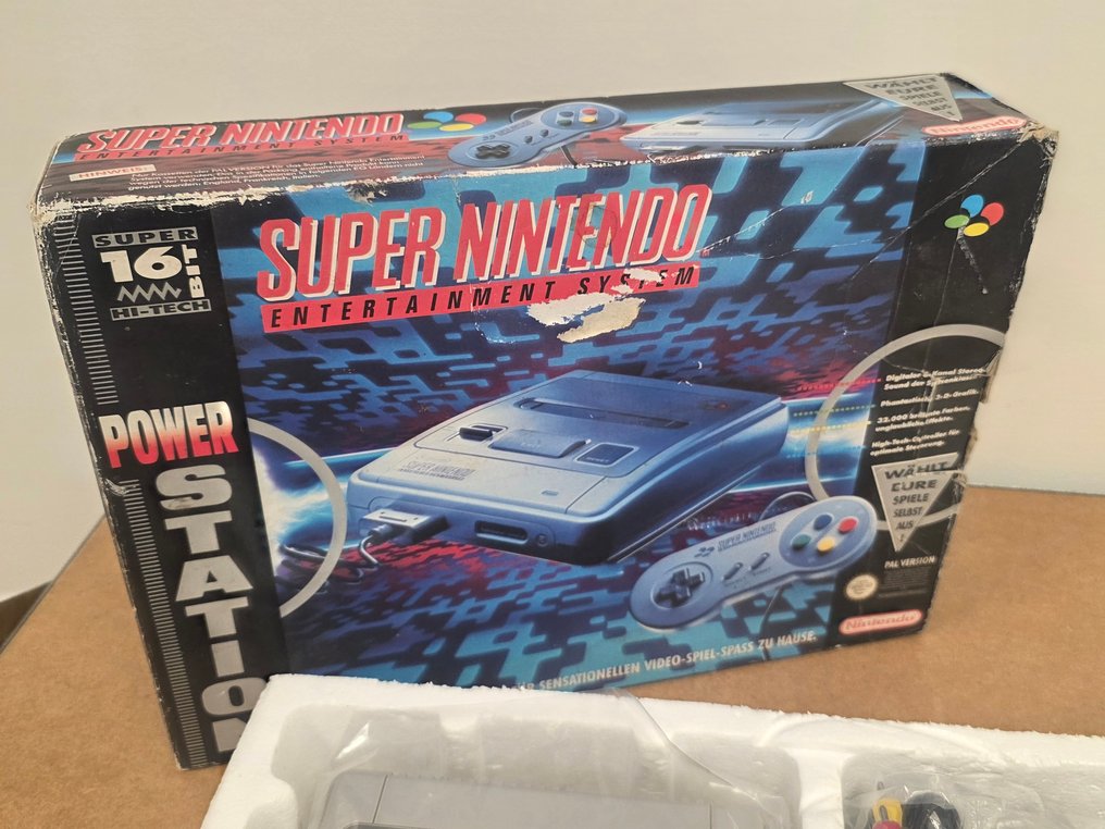 Nintendo - Snes - Small Box 16-BIT Power STATION Pack +Rare inlay - Video game console - In original box #2.1