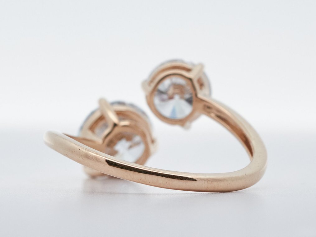 沒有保留價 - 戒指 - 14 克拉 黃金 -  2.56ct. tw. 鉆石 (實驗室培育) #3.2