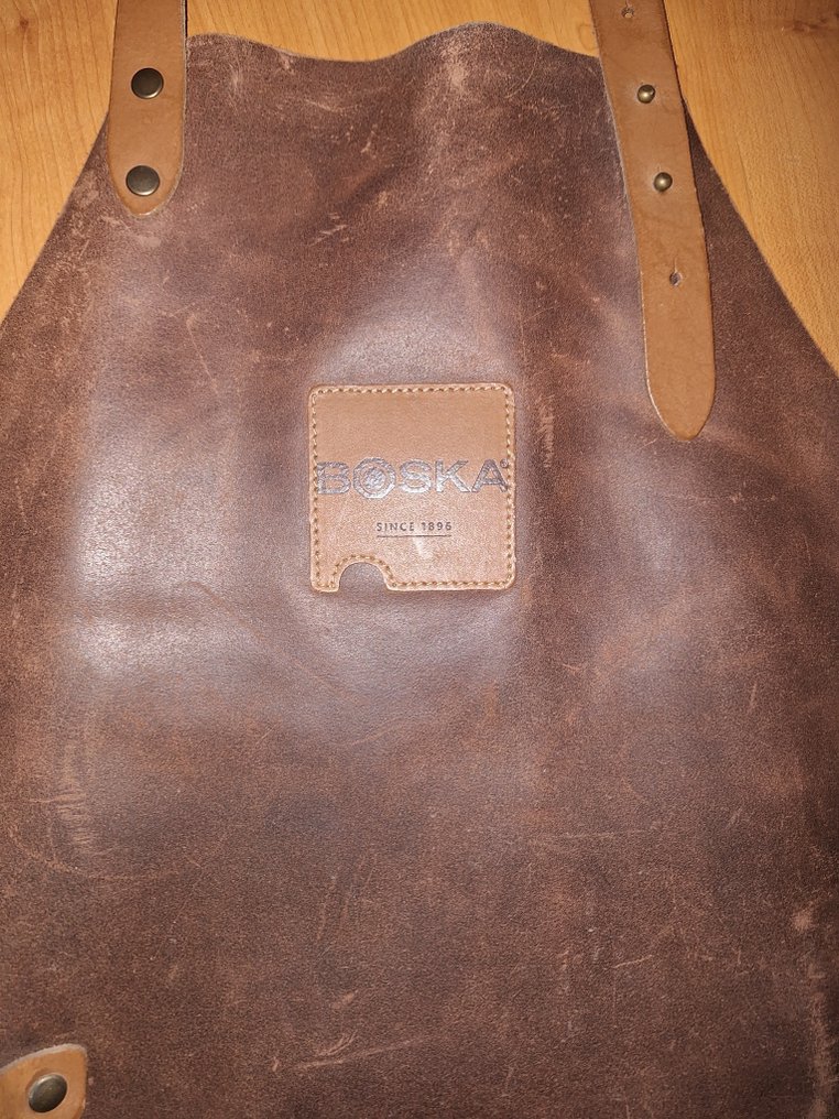 Boska - Μαχαίρι κουζίνας - Δέρμα - Ολλανδία - Καφέ κουστούμι κουζίνας Boska. #2.1