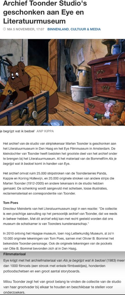 Marten Toonder (Studio's) - 1 eredeti rajz - Panda (jaren 1940) #3.2