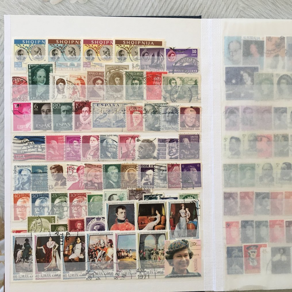 World  - Beautiful stamp collection with a theme: Historical Figures, new and used from around the world. #4.3
