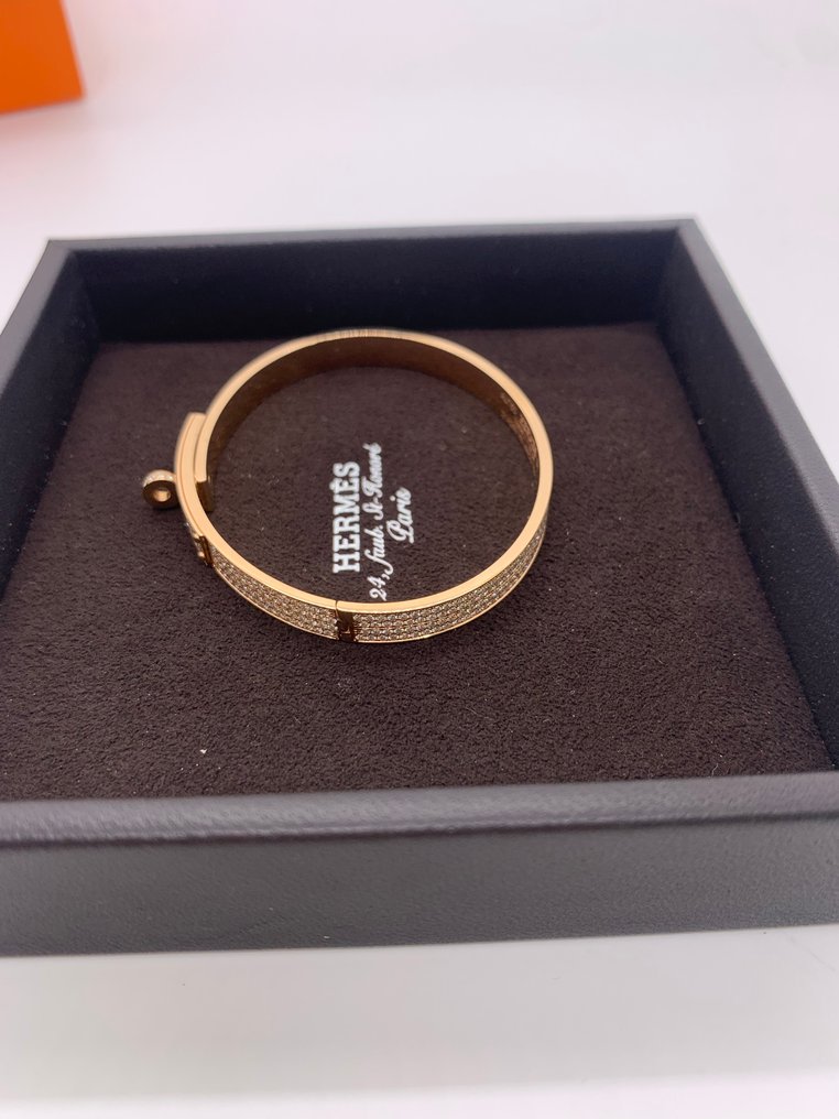 Hermès - Βραχιόλι - Kelly - 18 καράτια Ροζ χρυσό -  3.15ct. tw. - Διαμάντι #3.2