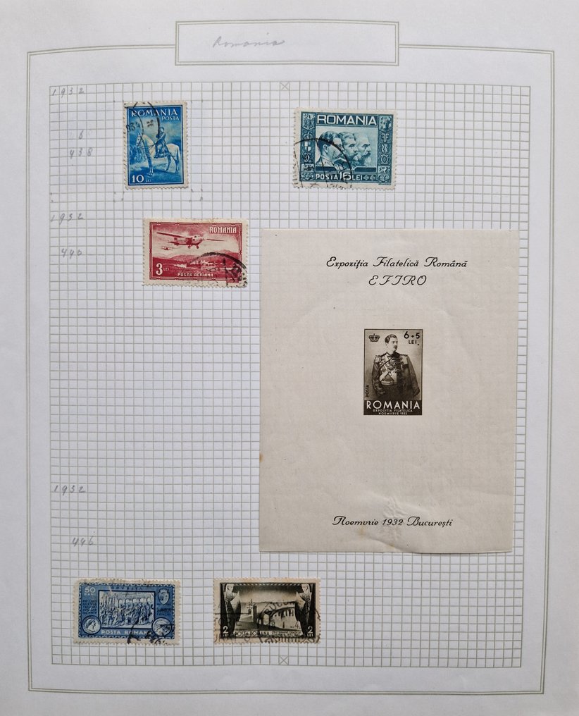 羅馬尼亞 1866/1972 - 高级版，包括类型（许多颜色差异！）适用于玻璃纸上的专家，放在漂亮的相册中。 - Michel #4.3