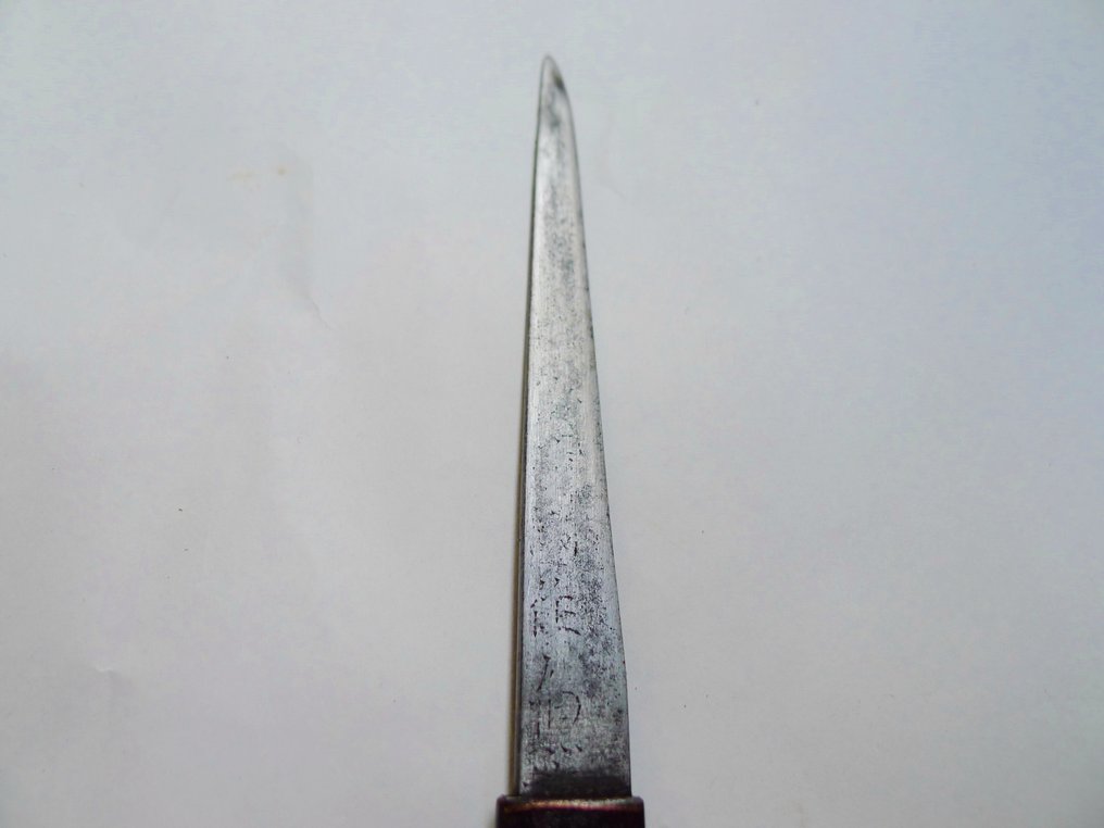 Segno bello, kogatana con motivo di uva e piante di frutta, Kozuka con scatola. - Ghisa - Giappone #3.2