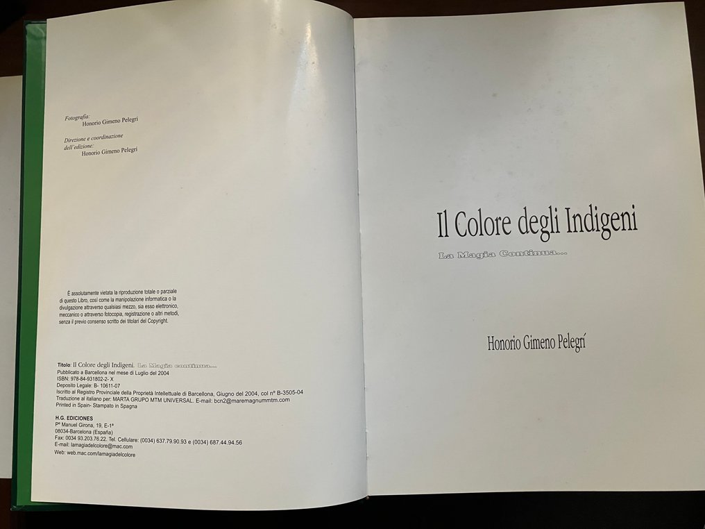 Honorio Gimeno Pelegrí - Il Colore degli Indigeni - 2004 #3.2