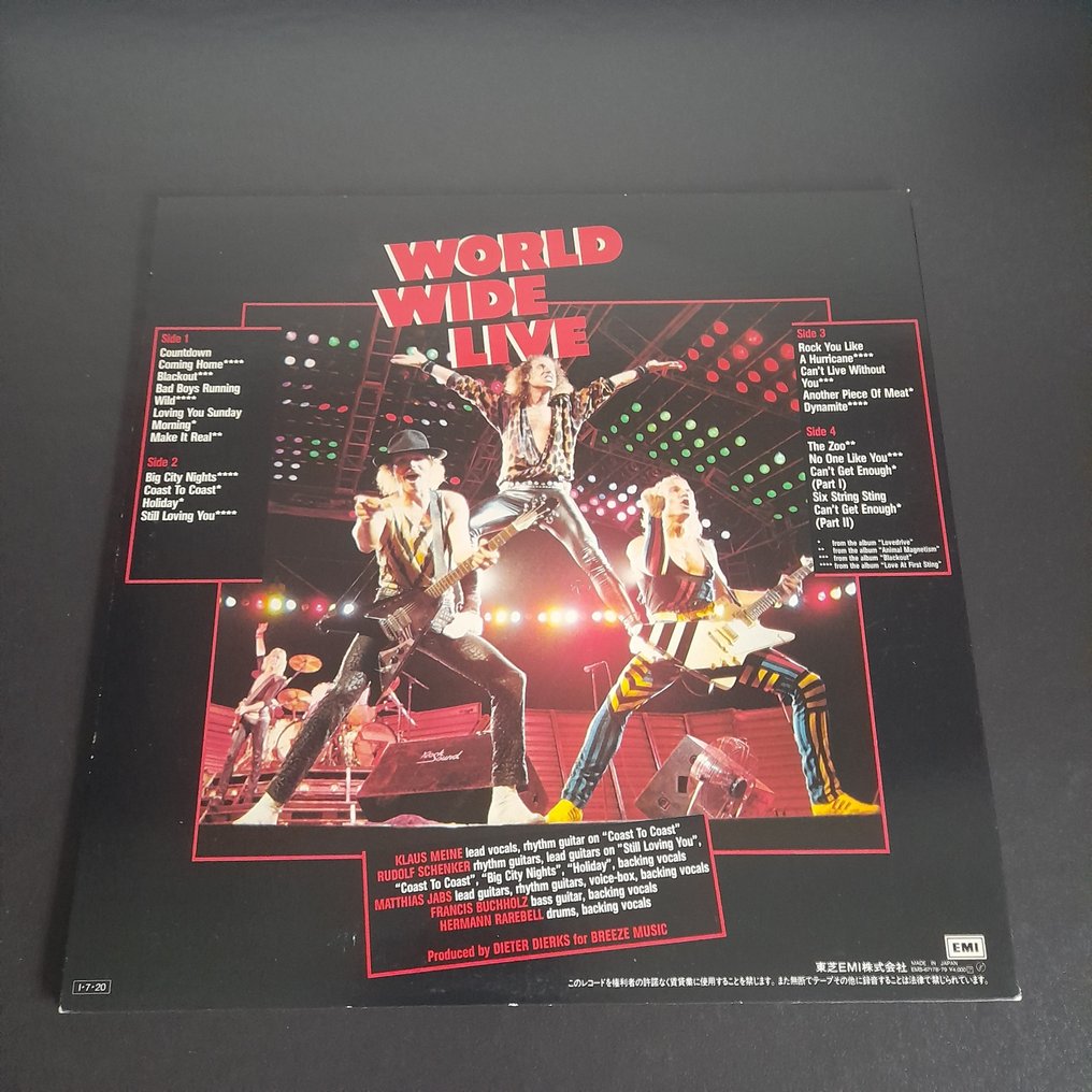 Scorpions - 2 x LPs - Love At First Sting (1st EU pressing) / World Wide Live (1st Japan pressing) - Πολλαπλοί καλλιτέχνες - Άλμπουμ LP (πολλαπλά αντικείμενα) - Ιαπωνική εκτύπωση, 1st Pressing - 1984 #2.1