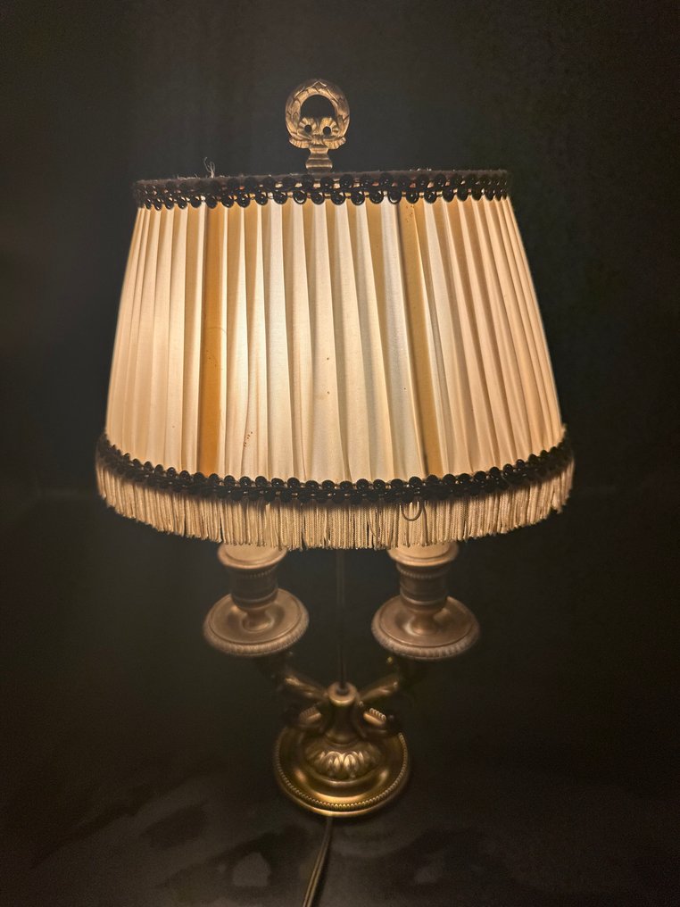 Bouilotte lamp - Brass, Bronze - Bronze Rocaille Lamp #1.0