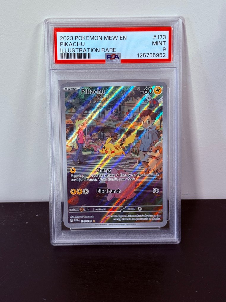 Pokémon - 1 Graded card - Pikachu 173 压膜, 另类艺术 - PSA 9 - Various sets #1.0