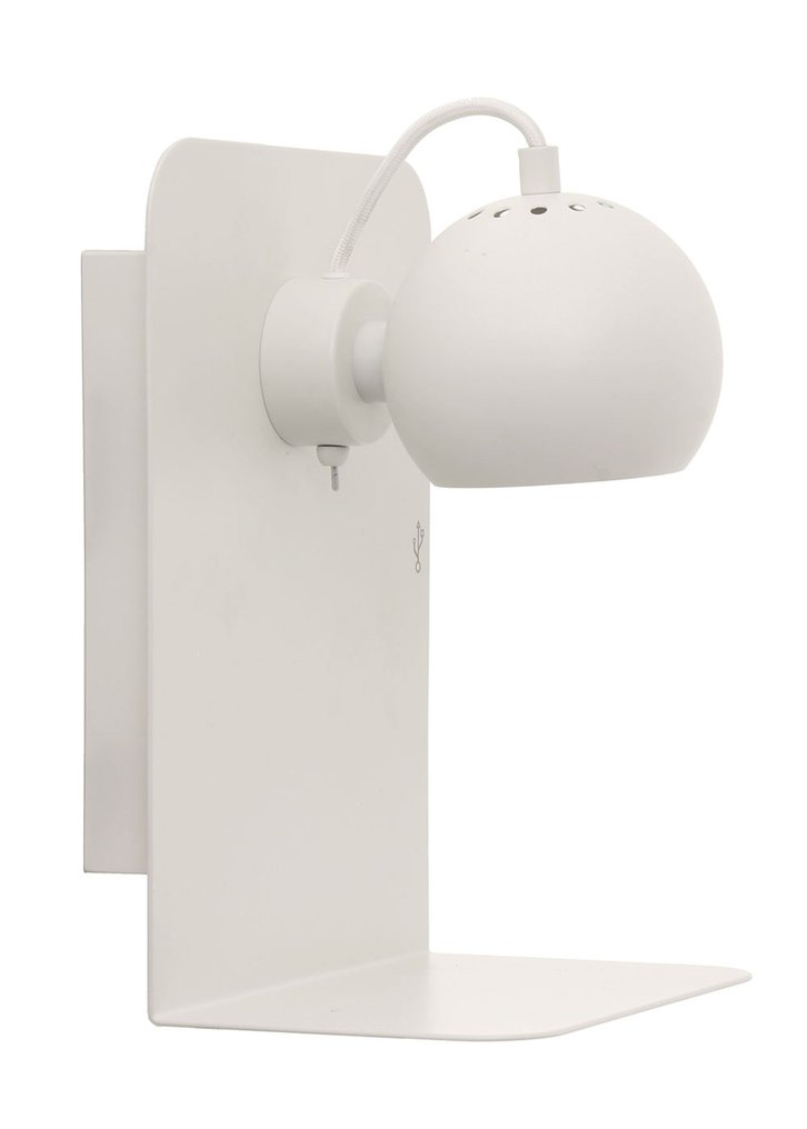Frandsen - Benny Frandsen - Wandlamp - Ball wandlamp USB - wit - Metaal #3.2