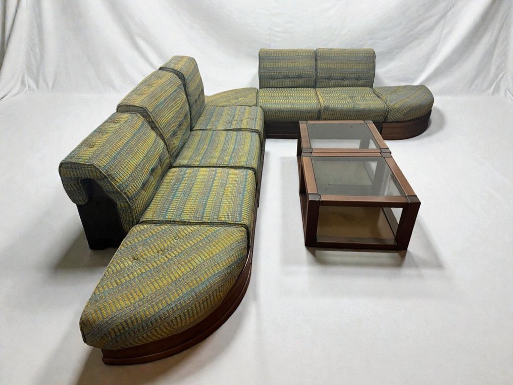 Frigerio Desio - Luciano Frigerio - Sofa (10) - Holz und Stoff #1.0