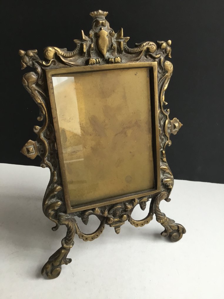 Bildram- Markering 11 80 - Patinerat brons - Underbar gotisk konst #1.0