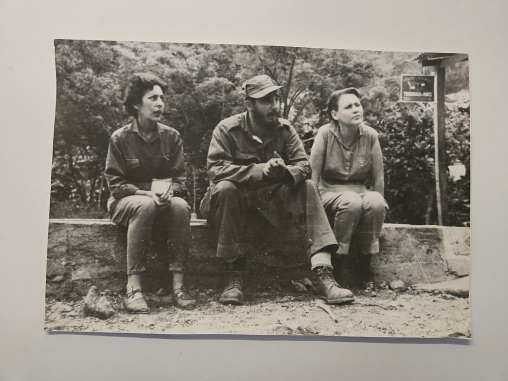 Alberto Korda (1928–2001) - Unseen Private Fidel Castro + Haydee Santamaria + Celia Sanchez Cuban Commander, 1959 #1.0