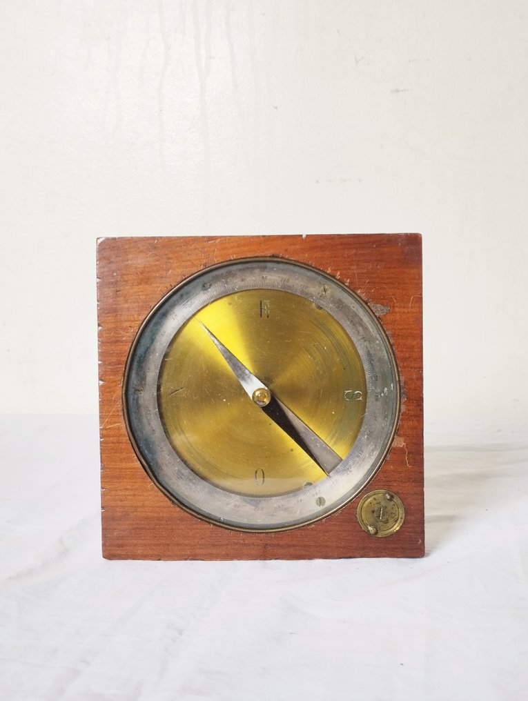 Kompas - Mosiądz, Drewno - Compas marin ancien de navigation - duży #4.3