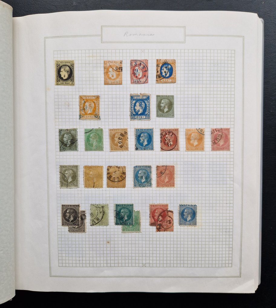 羅馬尼亞 1866/1972 - 高级版，包括类型（许多颜色差异！）适用于玻璃纸上的专家，放在漂亮的相册中。 - Michel #1.0