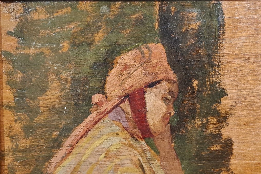 Eugenio Cecconi (1842 - 1903) - Figura orientale seduta #3.2